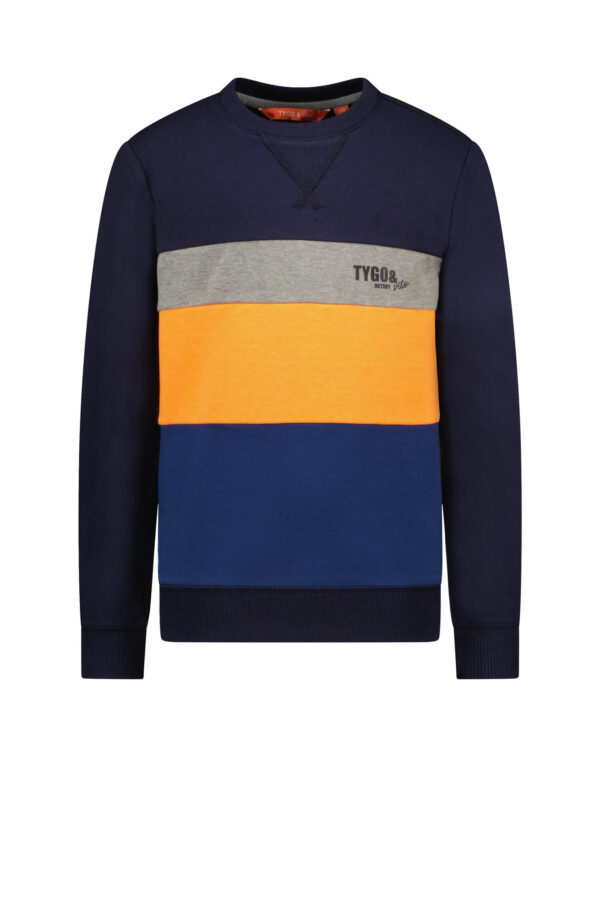 Tygo & Vito Jongens sweater - Marine blauw
