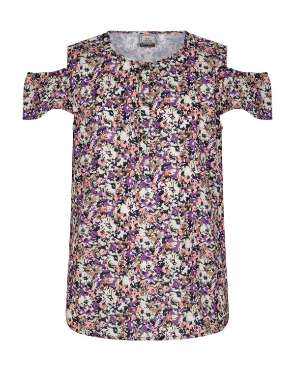 Indian Blue Jeans Meisjes shirt bloemen - Wax geel