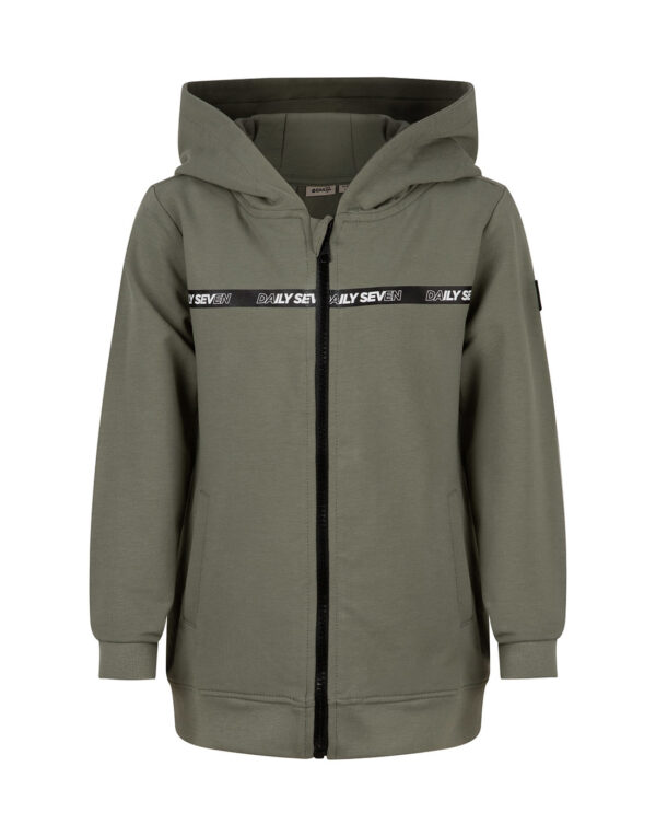 Daily7 Jongens vest - Army grijs