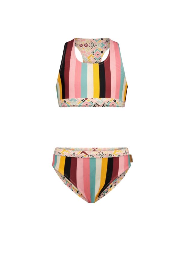 B.Nosy Meisjes reversibel bikini - Hippie streep