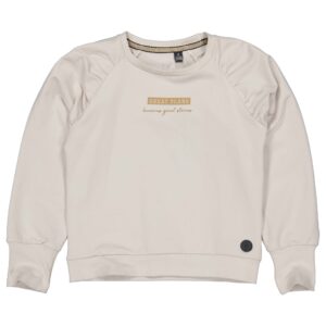 LEVV Meisjes sweater - Thijsje - Wit grijs