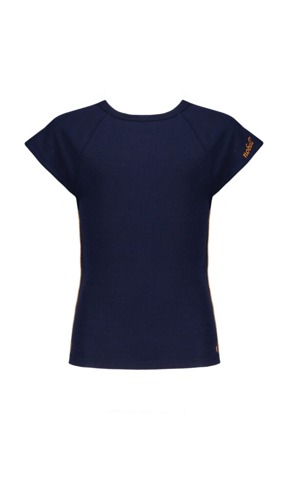 NoBell Meisjes top rib Kat - Navy Moss