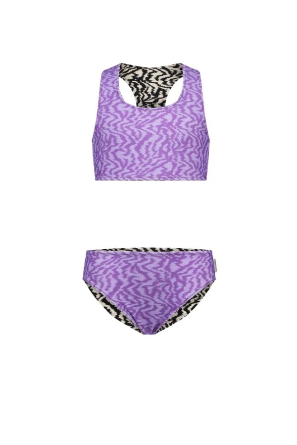 B.Nosy Meisjes reversibel bikini - Zebra Banana
