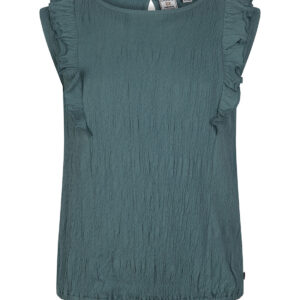 Indian Blue Jeans Meisjes singlet ruffel - Forest groen