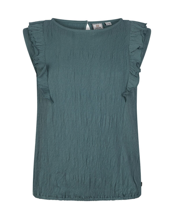 Indian Blue Jeans Meisjes singlet ruffel - Forest groen