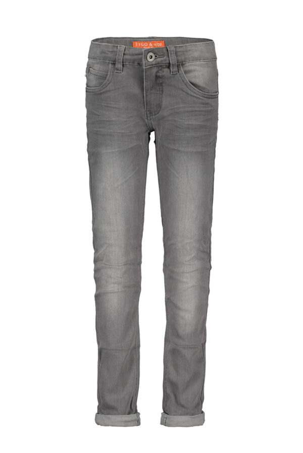 Tygo & Vito Jongens skinny stretch jeans broek - Licht grijs