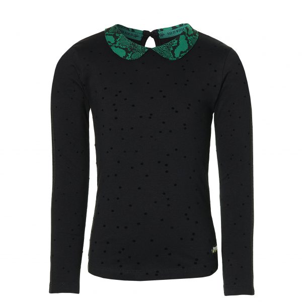 Quapi Meisjes shirt - Daniek - Zwart