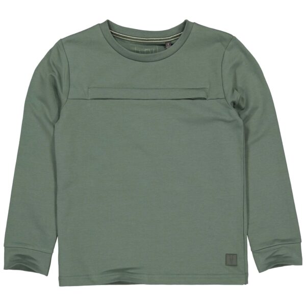 LEVV Jongens sweater - Tiemo - Kaktus groen