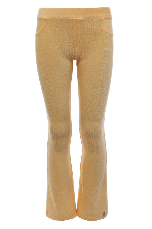 LOOXS Little Meisjes flair broek velvet rib - Soft vanilla
