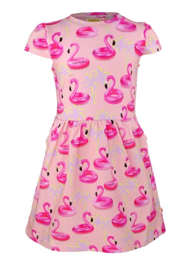 Someone Meisjes jurk - Vacay - Licht roze