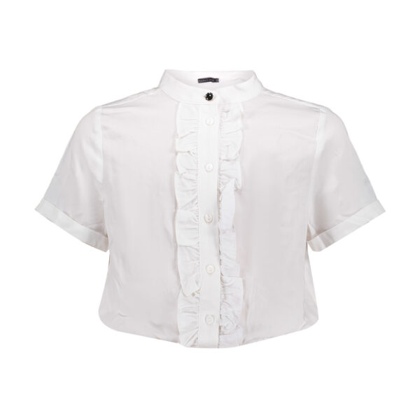 Frankie & Liberty Meisjes blouse - Chelsie - Pure wit