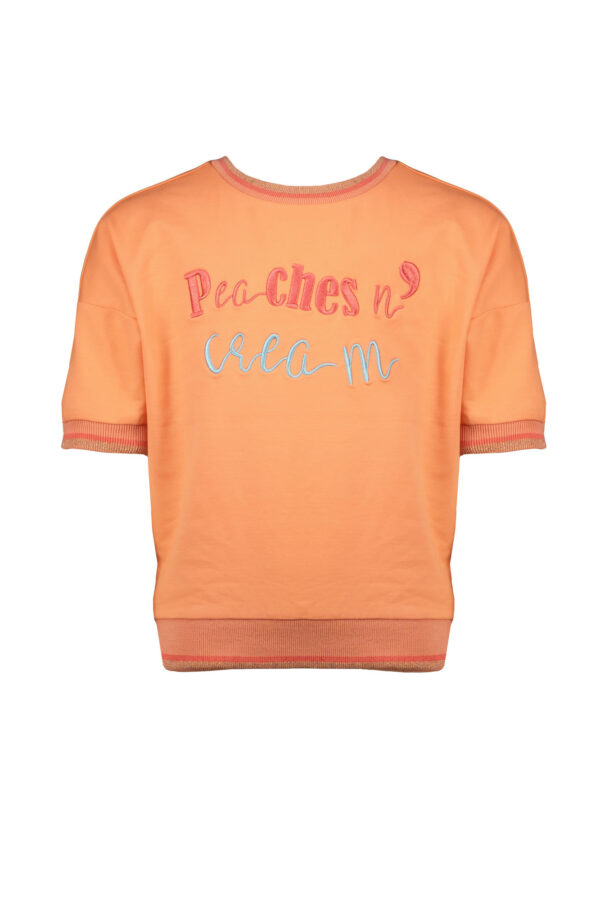 NoNo Meisjes - sweater Karo - Papaya Punch