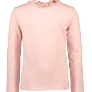 Le Chic Meisjes shirt smok kraag - Roze
