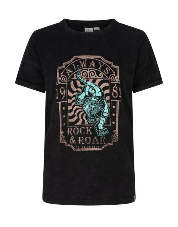 Indian Blue Jeans Meisjes t-shirt rock - Zwart