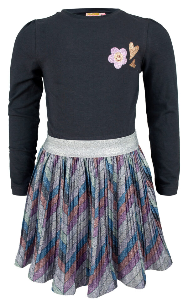 Someone Meisjes jurk - Seventy-SG-52-G - Antraciet