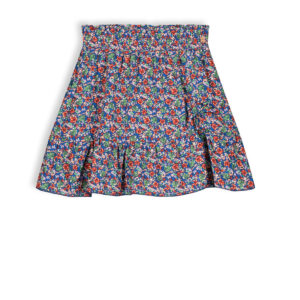 NoNo Meisjes rok floral - Nadia - Ensign blauw