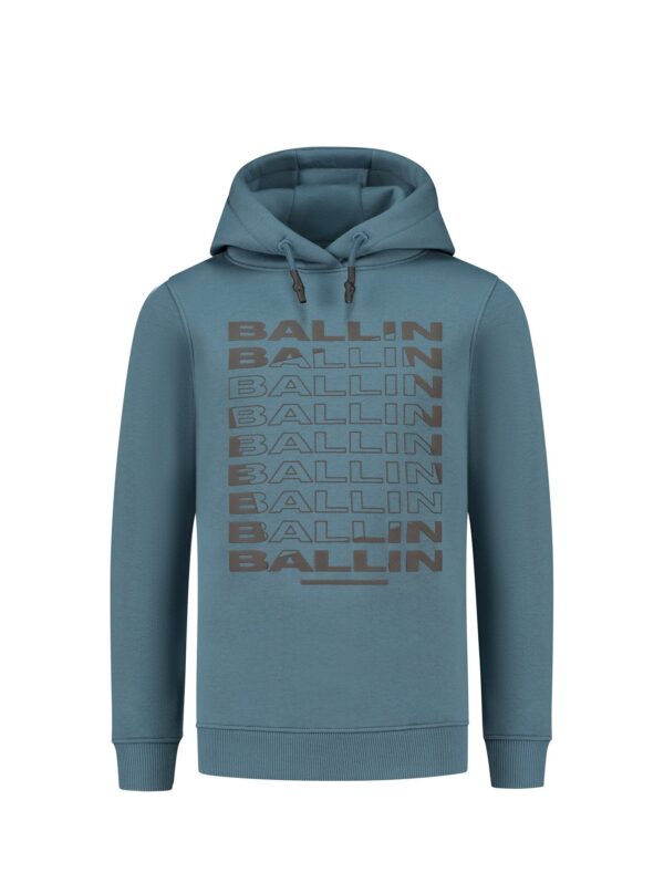 Ballin Jongens hoodie met artwork - Midden blauw
