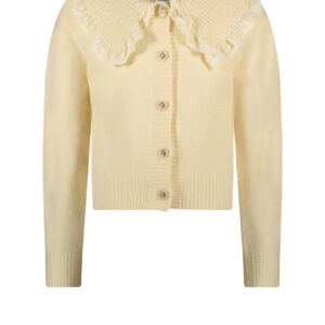 Le Chic Meisjes vest fancy gebreid - Osmk - Pearled ivory
