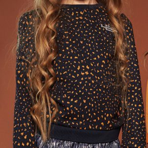 NoNo Meisjes plissee rok - Nik - Marine blauw