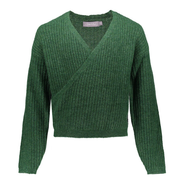 Geisha Meisjes trui - Overslag - Groen
