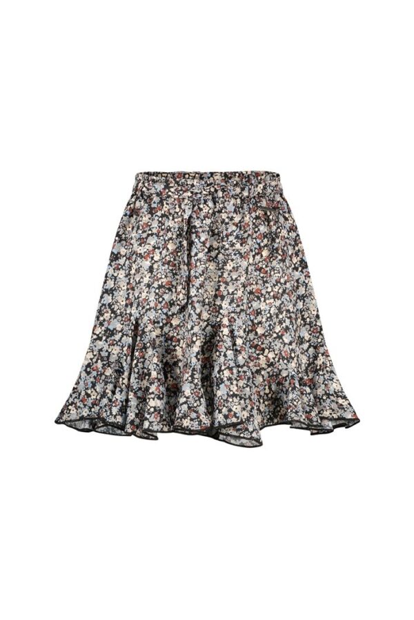 ELLE Chic Meisjes rok vintage bloemen - Tecla - Donker navy blauw