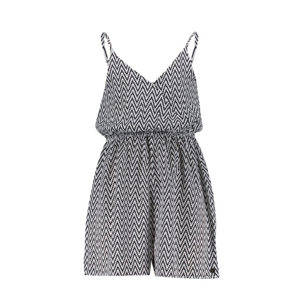 Frankie & Liberty Meisjes jumpsuit - Isa - Zwart Wit Patroon