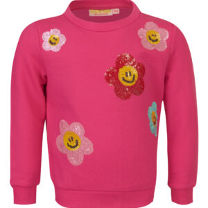 Someone Meisjes sweater - Seventy-SG-16-B - Donker roze
