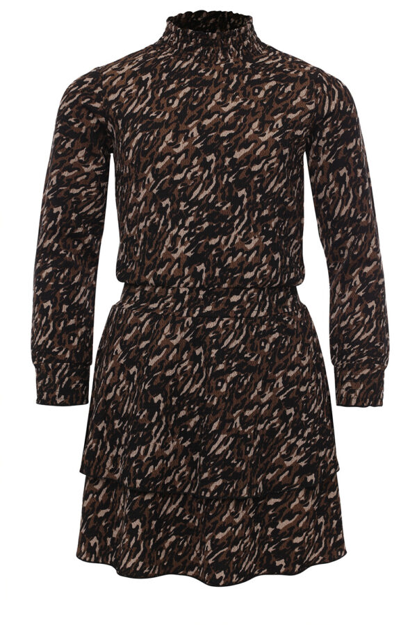 LOOXS 10sixteen Meisjes jurk crinkle - Camouflage