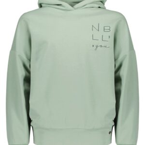 NoBell Meisjes hoodie 'NBLL'x You' - Kumy - Minty grijs