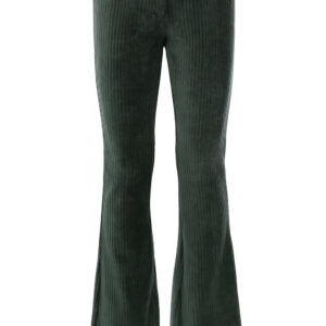 LOOXS Little Meisjes flair broek rib velours - Bos groen