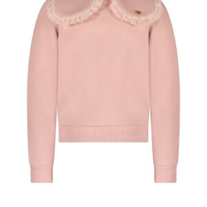 Le Chic Meisjes sweater parels - Oslo - Cotton candy