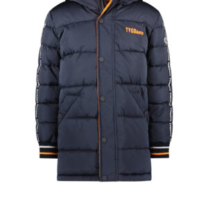 Tygo & Vito Jongens winterjas lang - Justin - Navy blauw
