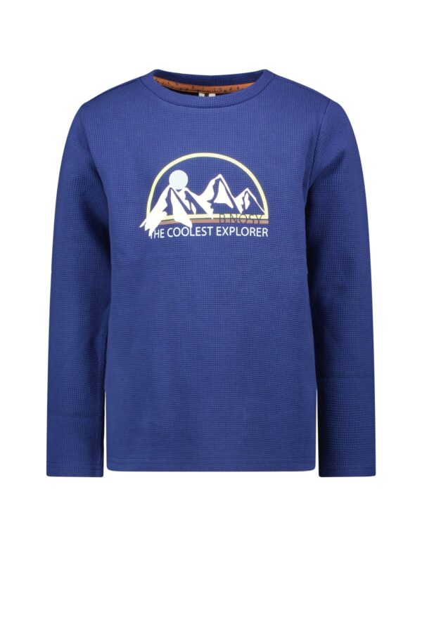 B.Nosy Jongens shirt - Lake blauw