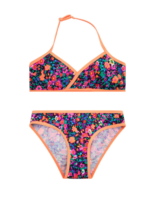 Indian Blue Jeans Meisjes bikini bloemen - Fresh Zalm