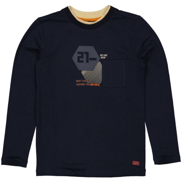 Quapi Jongens shirt - Ragnar - Donker blauw