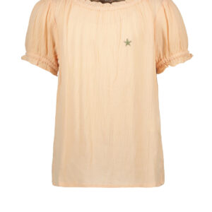 Like Flo Meisjes blouse viscose linnen - Soft peach