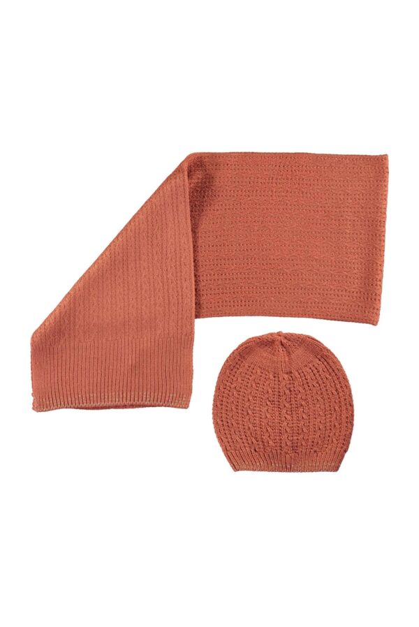 Like Flo Meisjes sjaal en muts - Oud roze