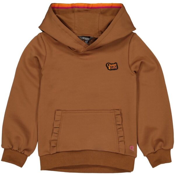 Quapi Meisjes sweater - Renske - Fudge bruin