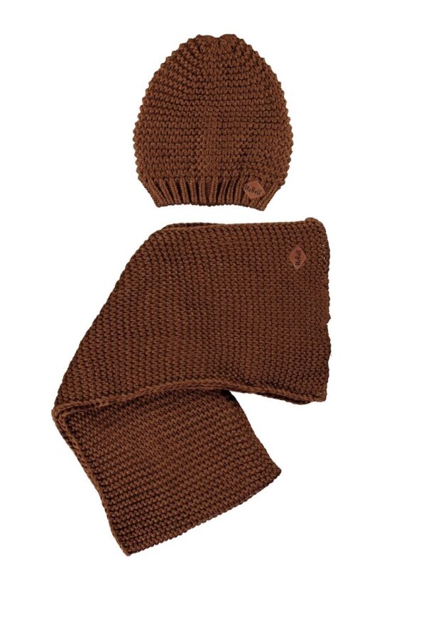 NoBell Meisjes sjaal en muts - Ray - Toffee