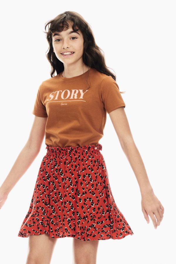 Garcia Meisjes t-shirt 'Story' - Terra