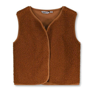 Moodstreet Meisjes gilet teddy - Camel
