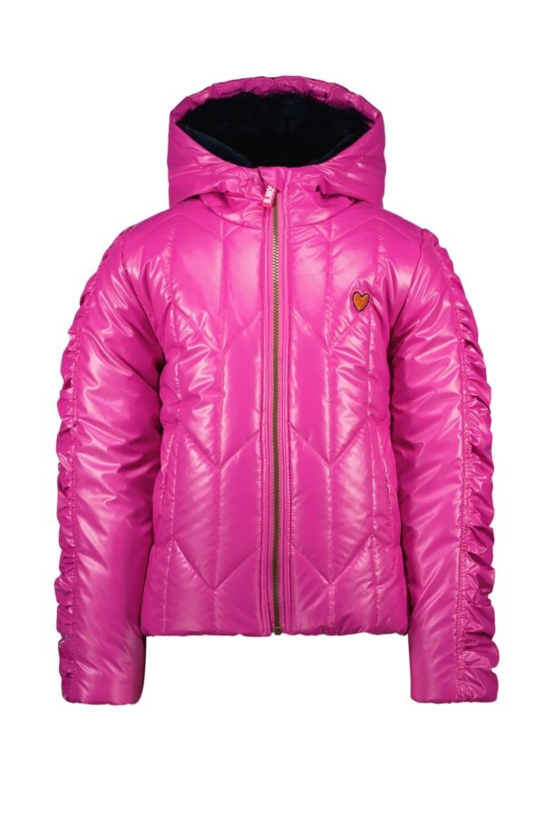 B.Nosy Meisjes winterjas gewatteerd - Magenta