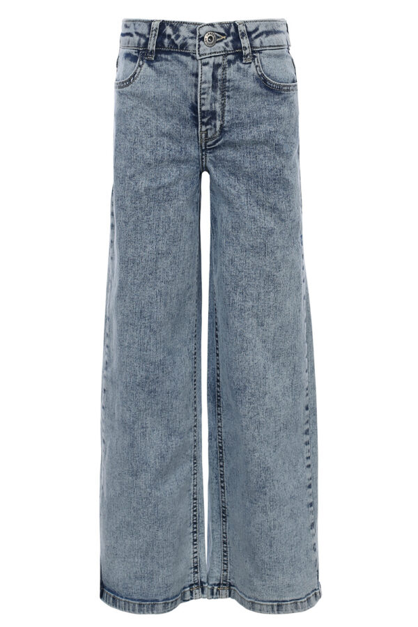 LOOXS 10sixteen Meisjes broek wide leg - Gebleekt denim