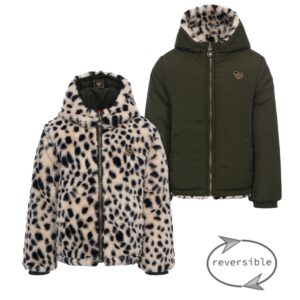LOOXS Little Meisjes reversibel winterjas - Dalmation print