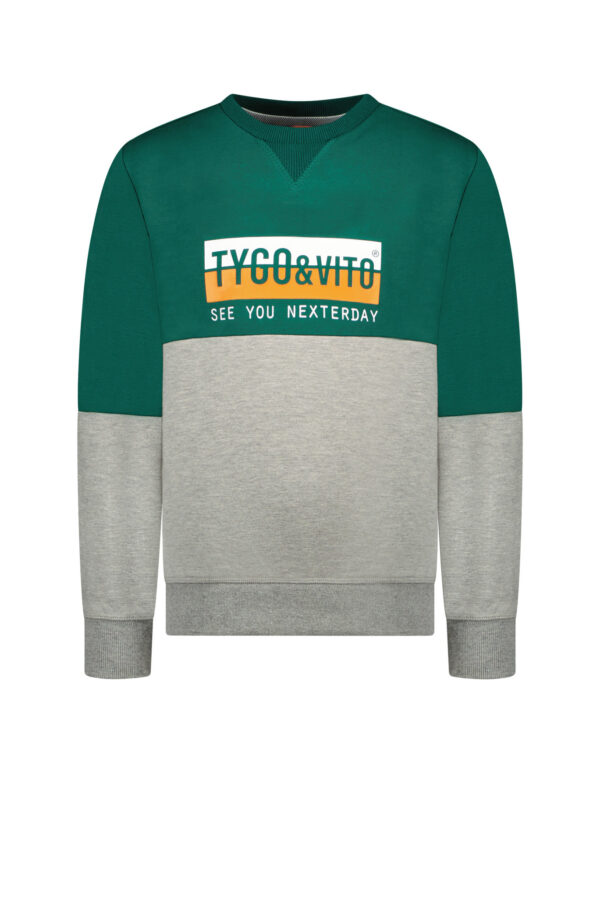 Tygo & Vito Jongens sweater - Storm Green