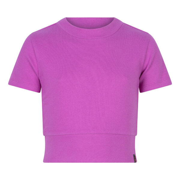 Indian Blue Jeans Meisjes crop top met col - Winter Violet