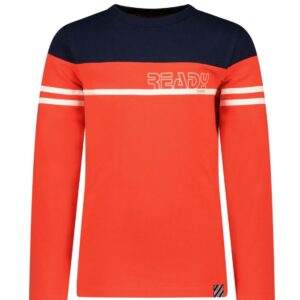 B.Nosy Jongens shirt - Tobias - Poppi rood