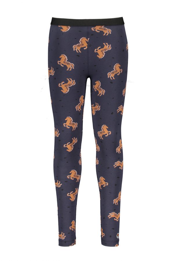 Moodstreet Meisjes legging AOP - Marine blauw