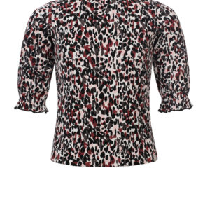 LOOXS 10sixteen Meisjes top plisse - Camo luipaard
