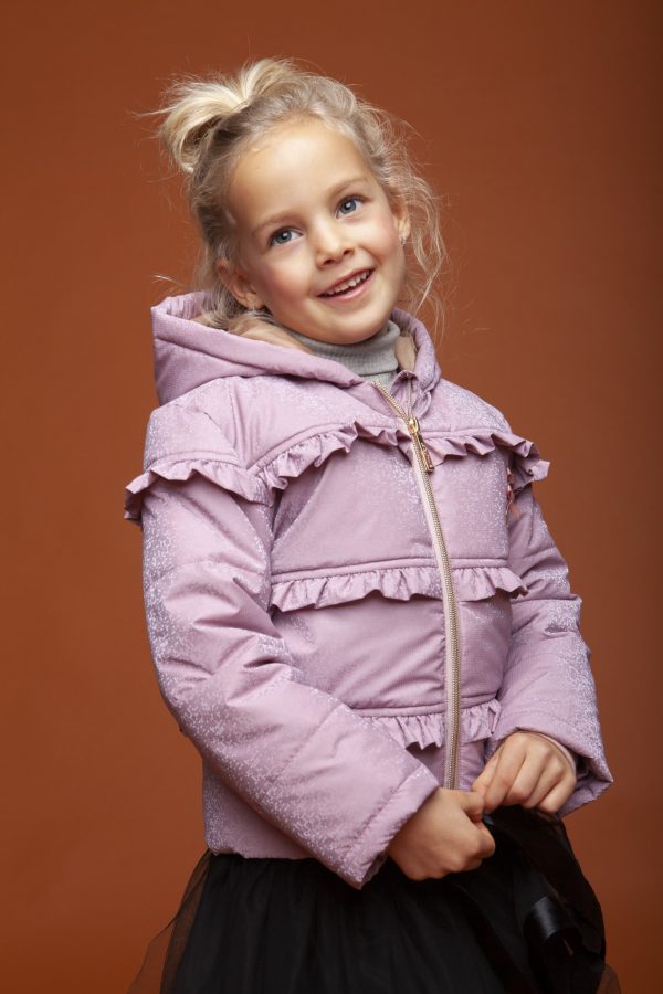 Le Chic Meisjes winterjas bomber - Roze